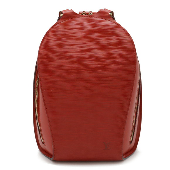 Louis Vuitton Red Castilian Leather Backpack Epi Mabillon - Picture 1 of 9